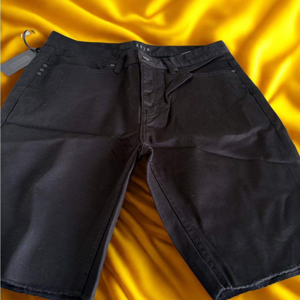 KREWE Black Jean Shorts Casual Style
